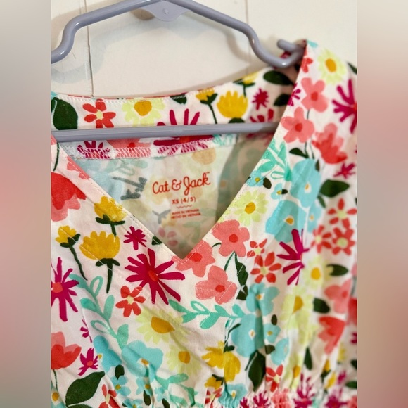 CAT & JACK Girls Swim Suit Cover Up Size XS 4/5 - Picture 2 of 5